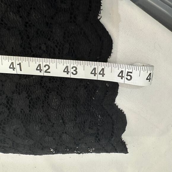 Lauren Ralph Lauren Lace Sheath Midi Little Black Dress Cocktail Party Large - Picture 10 of 10